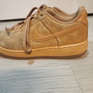 Nike Air Force Wheat Suede Kids 3Y